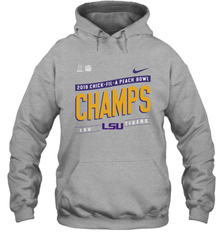 LSU Tigers College Football Playoff 2019 Peach Bowl Champions Locker Room Hoodie - KnowlegdeTee