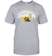 LSU Tigers Blue 84 College Football Playoff 2019 National Champions Dyed Football T-Shirt - KnowlegdeTee