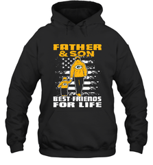 Green Bay Packers Best Dad ever Father And Son Best Friends For Life Hoodie - KnowlegdeTee