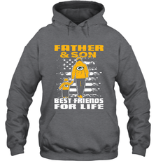 Green Bay Packers Best Dad ever Father And Son Best Friends For Life Hoodie - KnowlegdeTee