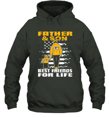 Green Bay Packers Best Dad ever Father And Son Best Friends For Life Hoodie - KnowlegdeTee