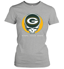 Green Bay Packers Grateful Dead Steal Your Base Fan Gift Women's T-Shirt - KnowlegdeTee