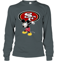 Dabbing Mickey Flippin' Love San Francisco 49ers Football Long Sleeve T-Shirt - KnowlegdeTee