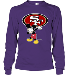 Dabbing Mickey Flippin' Love San Francisco 49ers Football Long Sleeve T-Shirt - KnowlegdeTee