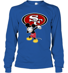 Dabbing Mickey Flippin' Love San Francisco 49ers Football Long Sleeve T-Shirt - KnowlegdeTee