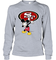 Dabbing Mickey Flippin' Love San Francisco 49ers Football Long Sleeve T-Shirt - KnowlegdeTee