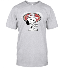 I Love San Francisco 49ers Snoopy In My Heart Fan T-Shirt - KnowlegdeTee