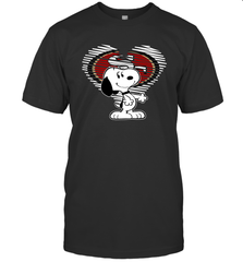 I Love San Francisco 49ers Snoopy In My Heart Fan T-Shirt - KnowlegdeTee