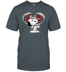 I Love San Francisco 49ers Snoopy In My Heart Fan T-Shirt - KnowlegdeTee