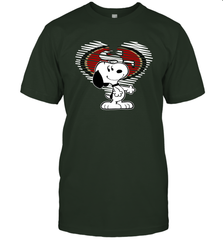 I Love San Francisco 49ers Snoopy In My Heart Fan T-Shirt - KnowlegdeTee