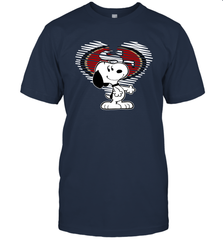 I Love San Francisco 49ers Snoopy In My Heart Fan T-Shirt - KnowlegdeTee