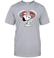 I Love San Francisco 49ers Snoopy In My Heart Fan T-Shirt - KnowlegdeTee