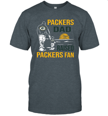 Green Bay Packers Dad Raised A Packers Fan Fathers Day Son Family Matching T-Shirt - KnowlegdeTee