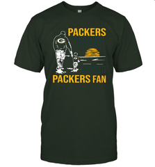 Green Bay Packers Dad Raised A Packers Fan Fathers Day Son Family Matching T-Shirt - KnowlegdeTee