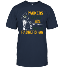 Green Bay Packers Dad Raised A Packers Fan Fathers Day Son Family Matching T-Shirt - KnowlegdeTee