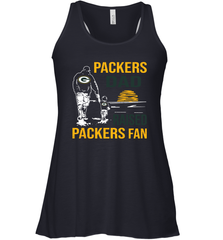 Green Bay Packers Dad Raised A Packers Fan Fathers Day Son Family Matching Racerback Tank - KnowlegdeTee