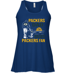 Green Bay Packers Dad Raised A Packers Fan Fathers Day Son Family Matching Racerback Tank - KnowlegdeTee