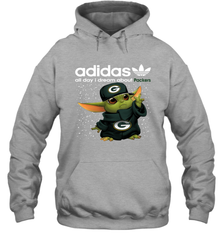 Baby Yoda Adidas All Day I Dream About Green Bay Packers NFL Shirts Hoodie - KnowlegdeTee