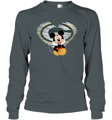 Green Bay Packers The Heart Mickey Mouse Disney Football Long Sleeve T-Shirt - KnowlegdeTee