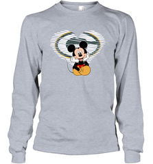 Green Bay Packers The Heart Mickey Mouse Disney Football Long Sleeve T-Shirt - KnowlegdeTee