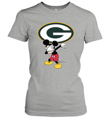 Dabbing Mickey Flippin' Love Green Bay Packers Football Women's T-Shirt - KnowlegdeTee