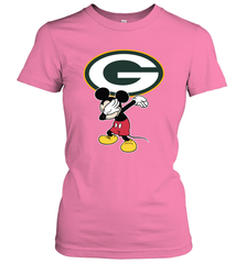 Dabbing Mickey Flippin' Love Green Bay Packers Football Women's T-Shirt - KnowlegdeTee