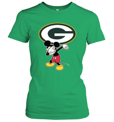 Dabbing Mickey Flippin' Love Green Bay Packers Football Women's T-Shirt - KnowlegdeTee