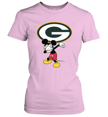 Dabbing Mickey Flippin' Love Green Bay Packers Football Women's T-Shirt - KnowlegdeTee