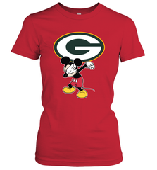 Dabbing Mickey Flippin' Love Green Bay Packers Football Women's T-Shirt - KnowlegdeTee
