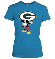 Dabbing Mickey Flippin' Love Green Bay Packers Football Women's T-Shirt - KnowlegdeTee