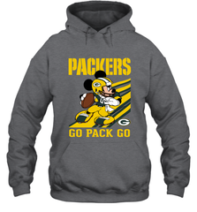 Green Bay Packers Slogan Go Pack Go Mickey Mouse NFL Shirts Hoodie - KnowlegdeTee