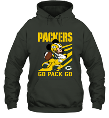Green Bay Packers Slogan Go Pack Go Mickey Mouse NFL Shirts Hoodie - KnowlegdeTee