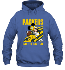 Green Bay Packers Slogan Go Pack Go Mickey Mouse NFL Shirts Hoodie - KnowlegdeTee