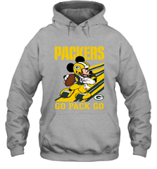 Green Bay Packers Slogan Go Pack Go Mickey Mouse NFL Shirts Hoodie - KnowlegdeTee