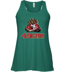 San Francisco 49ers NFL Gloves Fan Gifts Racerback Tank - KnowlegdeTee