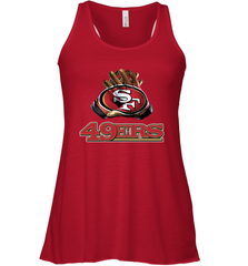 San Francisco 49ers NFL Gloves Fan Gifts Racerback Tank - KnowlegdeTee
