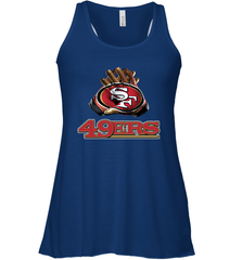 San Francisco 49ers NFL Gloves Fan Gifts Racerback Tank - KnowlegdeTee