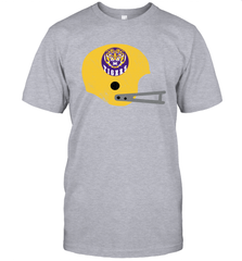 LSU TIGERS Helmet Vintage Scrub T-Shirt - KnowlegdeTee