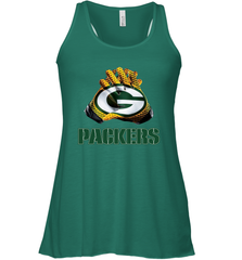 Green Bay Packers NFL Gloves Fan Gifts Racerback Tank - KnowlegdeTee