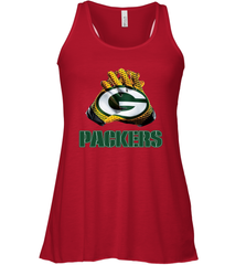Green Bay Packers NFL Gloves Fan Gifts Racerback Tank - KnowlegdeTee