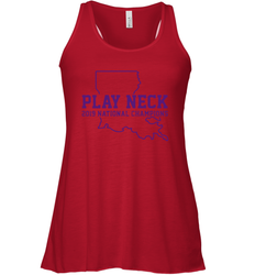 PLAY NECK LSU Tigers Shirt Racerback Tank - KnowlegdeTee