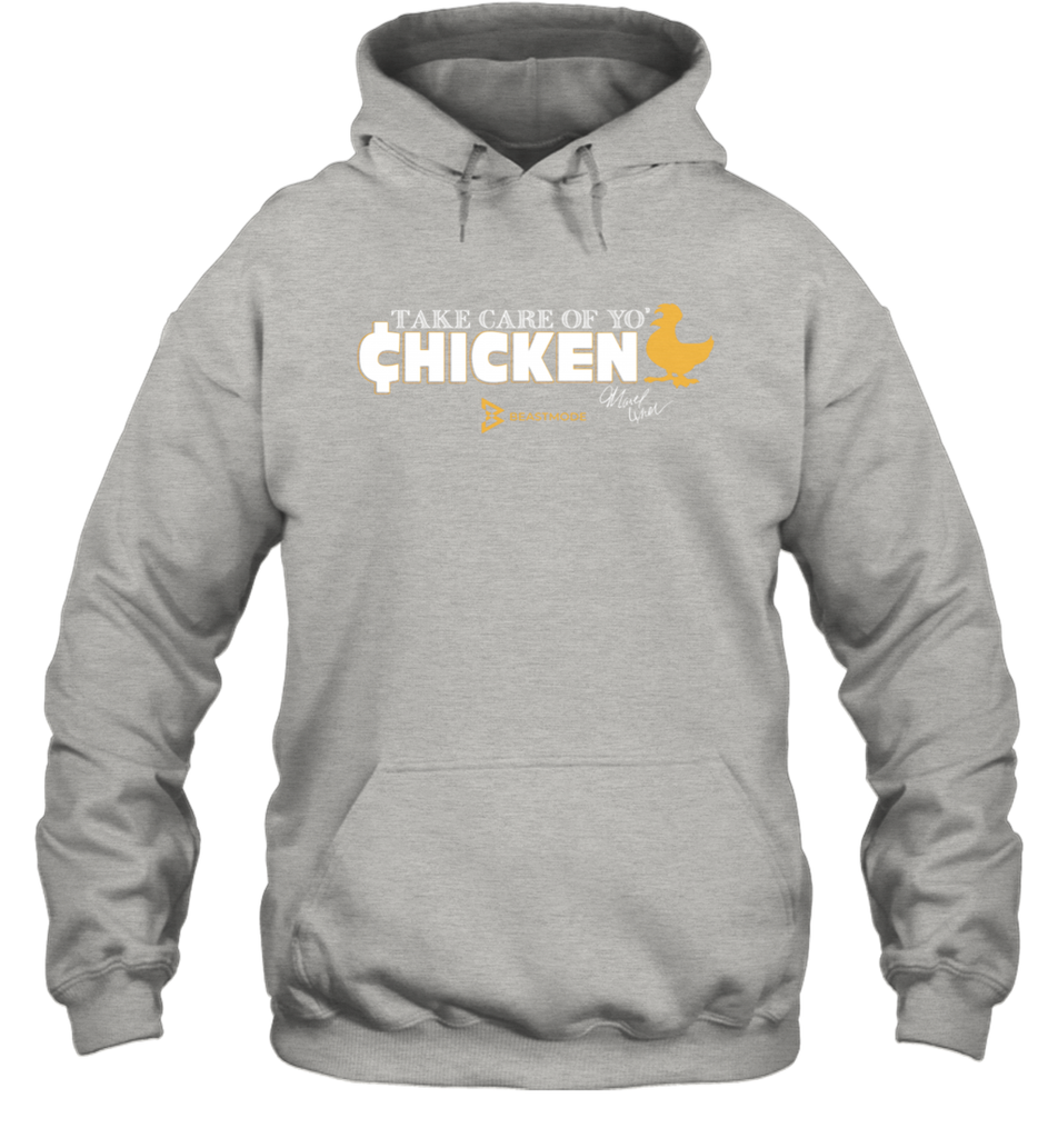 You can get Marshawn Lynch's new instant-classic quote — 'take care of yo'  chicken' — on a T-shirt