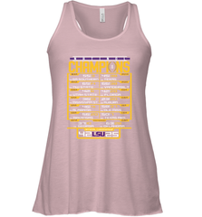 LSU Tigers College Football Playoff 2019 National Champions Schedule Fumble after Racerback Tank - KnowlegdeTee