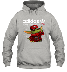 Baby Yoda Adidas All Day I Dream About San Francisco 49ers Shirts Hoodie - KnowlegdeTee