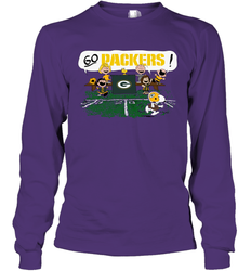 The Peanuts Cheering Go Snoopy Green Bay Packers Long Sleeve T-Shirt - KnowlegdeTee