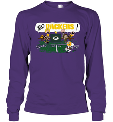 The Peanuts Cheering Go Snoopy Green Bay Packers Long Sleeve T-Shirt - KnowlegdeTee