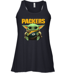 Baby Yoda Loves The Green Bay Packers Star Wars NFL Shirts Racerback Tank - KnowlegdeTee