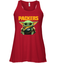 Baby Yoda Loves The Green Bay Packers Star Wars NFL Shirts Racerback Tank - KnowlegdeTee