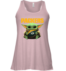 Baby Yoda Loves The Green Bay Packers Star Wars NFL Shirts Racerback Tank - KnowlegdeTee