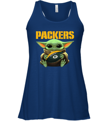 Baby Yoda Loves The Green Bay Packers Star Wars NFL Shirts Racerback Tank - KnowlegdeTee